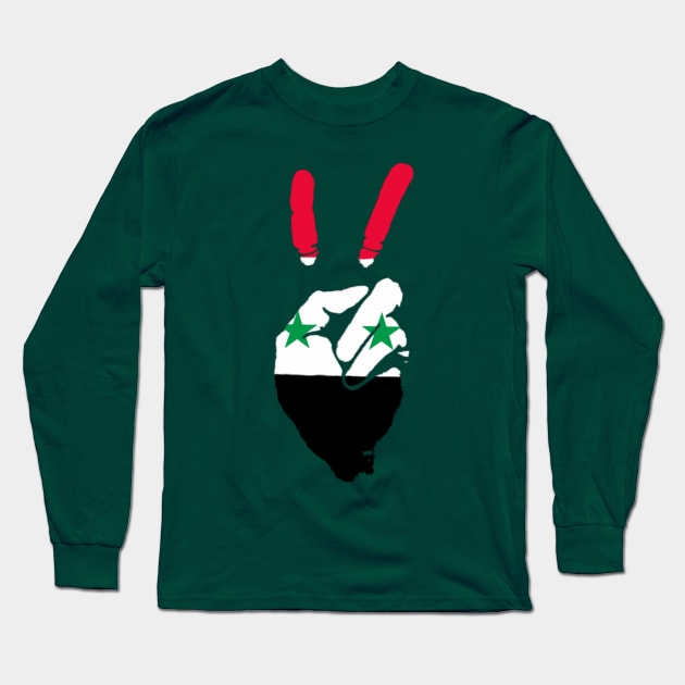 Peace in Syria Long Sleeve T-Shirt by SenecaReads